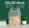 Saco Selável Auto-Sustentável Transparente de Oito Lados, Saco de Embalagem com Zíper Fosco, Saco de Embalagem Selada para Lanches e Alimentos Artesanais, Em Estoque