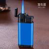 Encendedor inflable de metal con láser y logotipo publicitario, regalo navideño para hombre, WF-21, número de llama azul
