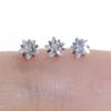 Productos para Piercing Labio Uña Piedra Zirconia 5A 2-5mm 0.9-1.0mm Rosca Interna Diente Accesorios de Joyería DIY