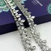 Accesorios para Joyería DIY de Pedrería Marquise Pedrería de Cristal Cosida a Mano Cadena de Tres Hojas de Pedrería Cadena de Código Elegante Accesorios para Ropa