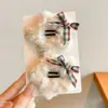 Presilhas de Cabelo Estrela de Pelúcia para Meninas, Presilhas Fofas para Mechas Laterais, Acessórios de Cabelo, Grampos para Meninas Pequenas, Novo Modelo 2025