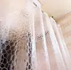 Cortina de Ducha Transparente Venta al por Mayor Transfronteriza Cortina Impermeable Engrosada Aislamiento de Baño Cortina de Ducha Ojales de Acero Inoxidable Gratis 12 Anillos