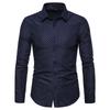 Camisa de manga larga para hombre de AliExpress Amazon, nueva camisa de solapa fina con estampado floral de moda europea y americana para hombre, venta al por mayor