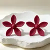 Aretes, tachuelas, aretes florales, aretes de lujo ligero de alta gama, aretes de diseñador de nicho para mujer