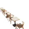 Restaurante de Macarrão Fast Food Cabine de Madeira Maciça Combinação de Mesa e Cadeira para Jantar Simples Moderno Restaurante Combinação Prática de Mesa e Cadeira