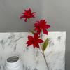 Galho de 80cm 3 Flores artificiais de Lírio Salão de Banquetes de Casamento Salão Floral de Casamento Perfume de flor lírio