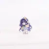 Llavero de Resina de Imitación Acrílica de Doble Cara con Forma de Arco de Personaje de Anime Periférico Cultural y Creativo Colgante Decorativo para Mochila