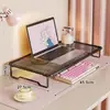 Soporte de enfriamiento para laptop, elevador de monitor de computadora, estante elevado, organizador de escritorio, estante de hierro para escritorio