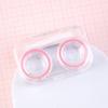 Caixa de Lentes de Contato de Plástico Transparente Casual, Tampa Sem Rosca, Caixa de Lentes de Contato Tudo-Em-Um, Estilo Ns, Caixa de Cuidado Anti-Pressão e Anti-Queda