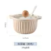 Botella de cerámica de un solo recipiente y una sola lata para condimentos, lata de sal, utensilios de cocina, caja de condimentos, frasco de condimentos, lata de condimentos, estante para condimentos lote ke