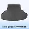 Adecuado para Infiniti Q50 2014-2017 Alfombrillas y Alfombrilla de Maletero 3D para Todo Clima de TPE