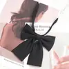 Corbata de Lazo Angulada Estilo Japonés Color Rojo Sólido Uniforme Estudiante JK Pluma Cian Cuello de Pluma Gigante Accesorio de Uniforme de Marinero