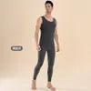 Colete Quente Antibacteriano Sem Costura 10A para Casais, Masculino e Feminino, Outono/Inverno, Gola Redonda, Espessado, Modelador, Camada Base de Lã Alemã Dupla Face