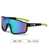 Nuevas Gafas Deportivas para Montar al Aire Libre Hombres Marco Grande Europeo y Americano Gafas de Sol Conectadas Moda Transfronteriza Gafas de Sol Coloridas Protección Ocular