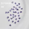 Joyería para uñas de amor transparente de moda en internet para niñas, corazón de resina con forma plana, diamante para uñas, diamante al por mayor