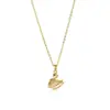Collar Cruzado de Acero de Titanio con Cisne Microincrustado de Circonita para Mujer, Verano Lujo Ligero Diseño de Nicho, Cadena Versátil de Clavícula de Alta Gama