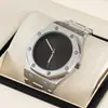 2026 Novo Estilo Transfronteiriço Cor Rosto Relógio Feminino Moda Pulseira de Aço À Prova D'água Pulso Quartzo Dropshipping Mostrador Grande
