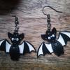Pendientes de murciélago lindos de Amazon para comercio exterior transfronterizo, pendientes de Halloween venta directa de fábrica