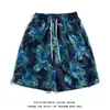 Pantalones Cortos de Tela de Flores Grandes del Noreste Populares en Internet para Hombres y Mujeres Parejas Mismo Estampado de Flores Casuales Sueltos Pantalones Cortos Grandes Ropa para Actuaciones de Vacaciones