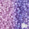 Cuentas que Cambian de Color UV de 10 mm Cuentas que Cambian de Color de Resina con Purpurina Cuentas Sueltas de Sirena Cuentas Redondas Accesorios para Manualidades Cuentas