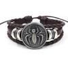 Novo acessório transfronteiriço vento casual pulseira de couro trançado com miçangas de personalidade masculina joias uma geração de cabelo