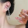 Pendientes elegantes de hada con borlas de mariposa largas y sin agujeros, de alta calidad, elegantes y modernos, combinables con todo.
