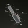 Plástico 3010 Marco de Identificación de Señal para Cables y Alambres Transparente Etiqueta de Identificación con Caja para Etiquetas
