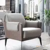 Conjunto de sofá e mesa de centro para escritório, luxo leve, simples, moderno, recepção de negócios, combinação de sofá de couro