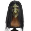 Máscara de Bruxa de Terror para Halloween Adereço de Cabeça Peruca da Chapeuzinho Vermelho Máscara de Bruxa Vovó Máscara de Cabeça de Látex