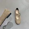Mocasines versátiles de estilo francés que son cómodos de llevar, nuevos zapatos casuales de correa única estilo coreano para mujer, primavera y otoño 2026, zapatos de abuela