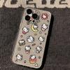 Funda para Teléfono Móvil Hello Kitty de Lunares Adecuada para Apple 15Promax Iphone14 Dibujo Animado Lindo 17 Transparente Anticaídas Suave