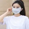 2026 Nueva Versión Ampliada Mascarilla 3D Estéreo con Protección Solar Mascarilla Fina para Mujeres con Sensación Similar al Hielo, Transpirable y Anti-UV para Primavera y Verano