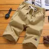 Pantalones Cortos Casuales Versátiles para Playa para Hombre, Verano, Cinco Puntos, Rectos, Sueltos, Tallas Grandes, Pantalones Cortos de Siete Puntos, Estilo Masculino, Directo de Fábrica
