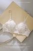 2519# renda sexy cruz grande sem costas orelhas de coelho sem anel de aço invisível linda parte traseira respirável roupa íntima para mulheres
