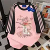 Camiseta de Manga Corta Estampado de Jarrón Retro Estilo Japonés Cityboy con Tres Rayas para Mujer Estilo Americano Algodón Puro Tops de Pareja de Alta Gama