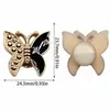 Atacado Nova Fábrica Cruzada Estilo Metal Flor de Sapato com Strass Borboleta de Resina Coração com Buraco Fivela de Sapato ABS