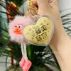 Llavero de Oro Puro 999, Llavero de Muñeco de Peluche con Forma de Corazón, Regalo de Inauguración, Regalo para Atraer Clientes de Tienda de Oro