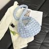 Bolso nube plisado transfronterizo Diseño nicho de Corea del Sur Chaqueta acolchada de algodón plumón Bolso burbuja informal para ir al trabajo Bolso tote bandolera