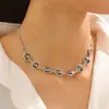 Collar y Pulsera de Acrílico Irregular con Colgante de Diamante Negro de Lujo Ligero Transfronterizo Europeo y Americano para Mujer Otoño e Invierno