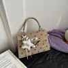 Nova Bolsa Quadrada Pequena Estilosa Outono 2026 Bolsa Transversal para o Dia a Dia Bolsa de Ombro Retro Fofa com Bolinhas Bolsa Kelly para Mulheres