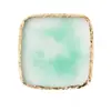 Paleta de Colores de Resina Cuadrada Herramientas para Uñas con Efecto Mármol Pegamento Ligero Pintura y Teñido de Color Tablero de Exhibición de Uñas