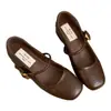 Primeiro Encontro Temporada Estilo Coreano Versátil Decote Baixo Tira Única Salto Grosso Sapatos Femininos Estilo Outono Retro Francês Sapatos Mary Jane
