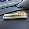 Señal Temporal de Estacionamiento de Coche, Placa de Número de Teléfono Linda Estilo Femenino para Mover el Coche, Placa de Número de Teléfono para Coche Montada en el Coche, Colección de Accesorios Decorativos