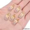 Método Antigo Cabacinho para Pingente de Óleo Gotejante Paz e Alegria Riqueza e Sorte Pingente de Transferência Chaveiro de Liga Metálica com Pingente Gotejante Ornamentos DIY