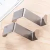 Gancho Trasero para Puerta de Gabinete de Acero Inoxidable Gancho Creativo sin Clavos Detrás de la Puerta Perchero sin Rastro Colgar Ropa Sin Rastro Sin Clavos