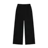 Nuevos pantalones deportivos cómodos de otoño para mujer con cordón elástico, cintura alta, holgados, pierna recta, pantalones casuales