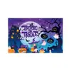 Nuevo Fondo de Halloween Exclusivo de Amazon Transfronterizo Decoración de Atmósfera para Celebración de Fiesta Festiva Bandera de Procesamiento Personalizado