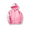 Casacos com capuz e zíper para crianças, outono e inverno, roupas de classe, roupas de jardim, roupas de atividade para pais e filhos, para mapear o logotipo impresso personalizado