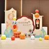 Escenario de ambientación para el Festival de Medio Otoño, pared de fondo decorativa con tablero KT en forma de luna, tablero de exhibición de accesorios para fotos de eventos en tiendas de centros comerciales