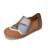 Zapatos Casuales Planos para Mujer, Nuevos Estilos Primavera-Verano 2026, Zapatos sin Cordones Cómodos, Parches de Bloques de Color, Suela Suave, Modernos